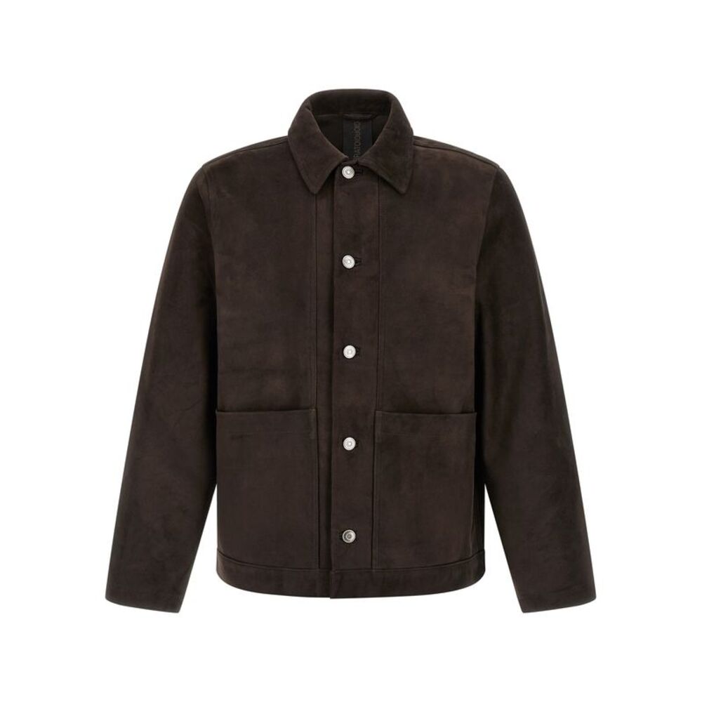 Giorgio Brato Men Fiore Suede Jacket